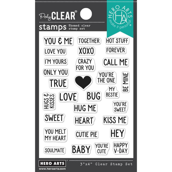 Hero Arts Clear Stamps 3"X 4" - V-Day Mini Messages*