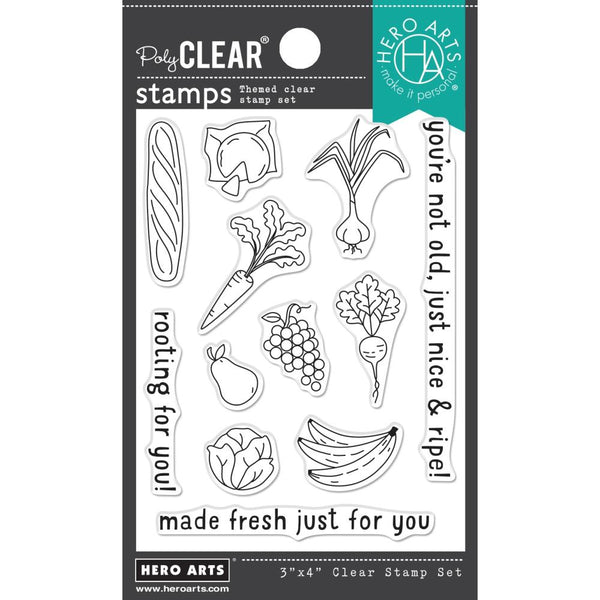 Hero Arts Clear Stamps 3"X4" Farmer's Market Icons*