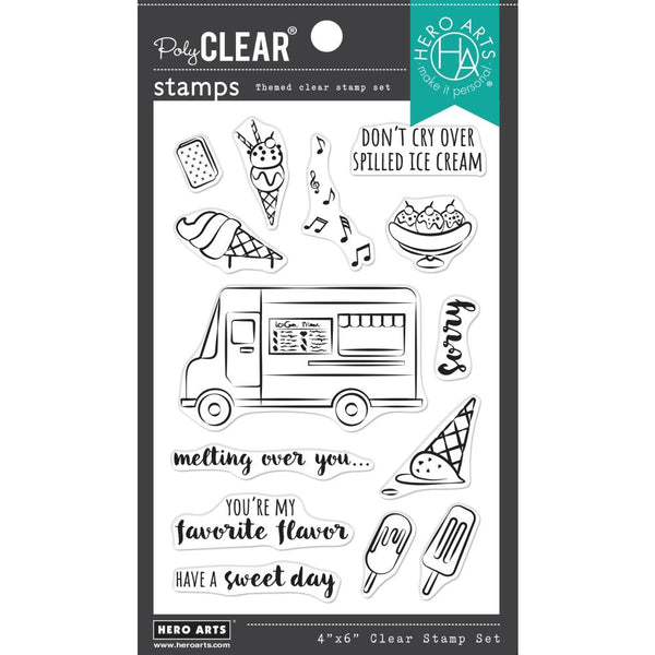 Hero Arts Clear Stamp Set Ice Cream Truck