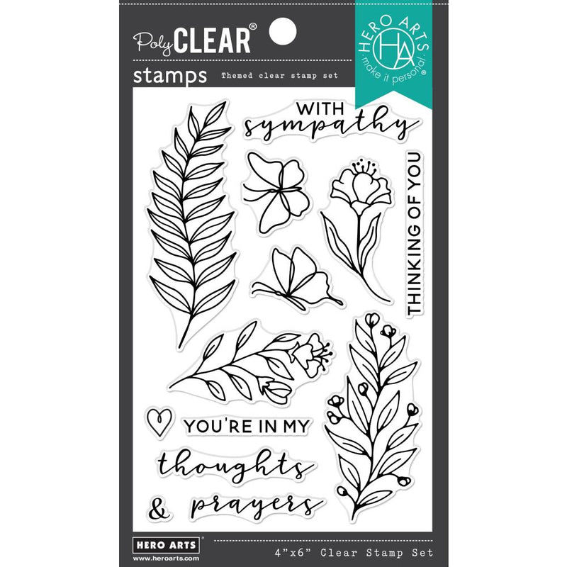 Hero Arts Clear Stamps 4"X6" With Sympathy