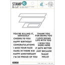 Hero Arts Stamp & Cut HA + RT Essential Messages XL