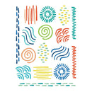 Hero Arts Hero Transfers 6"X8" 2pack  Colourful Doodles
