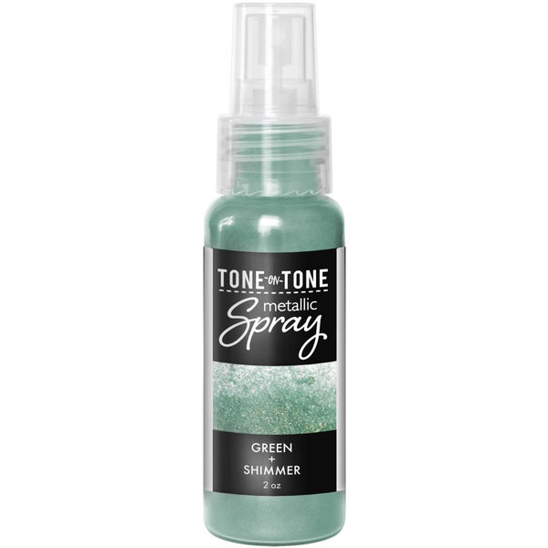 Hero Arts Two-Tone Metallic Spray 2oz Green + Shimmer