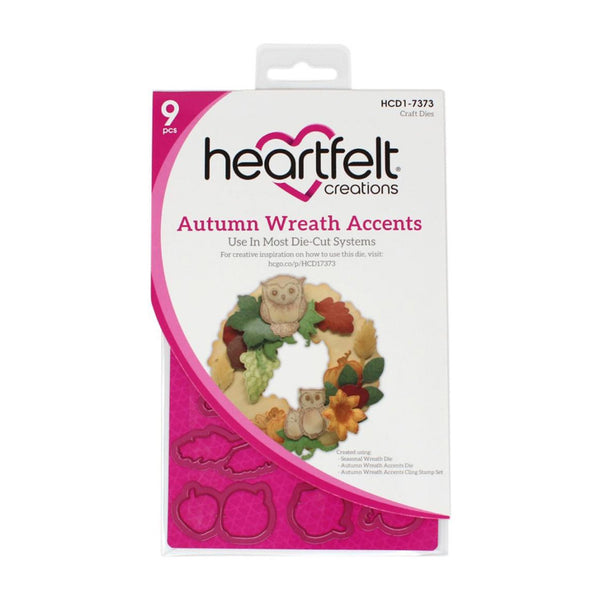 Heartfelt Creations Cut & Emboss Dies - Autumn Wreath Accents*
