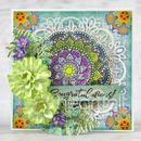 Heartfelt Creations Cling Rubber Stamp Set - Elegant Mosaics*