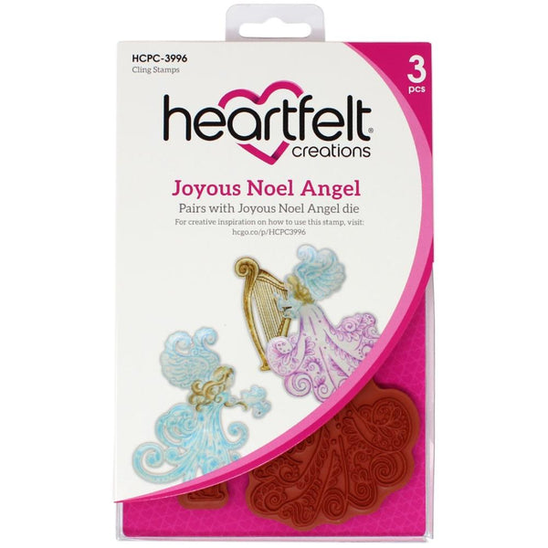 Heartfelt Creations Cling Rubber Stamp Set - Joyous Noel Angel*