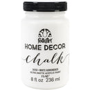 FolkArt Home Decor Chalk Paint 8oz - White Adirondack*