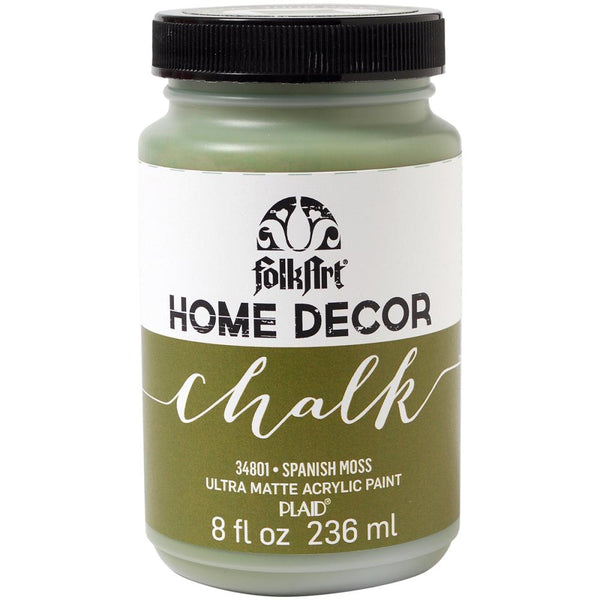 FolkArt Home Decor Chalk Paint 8oz - Spanish Moss*