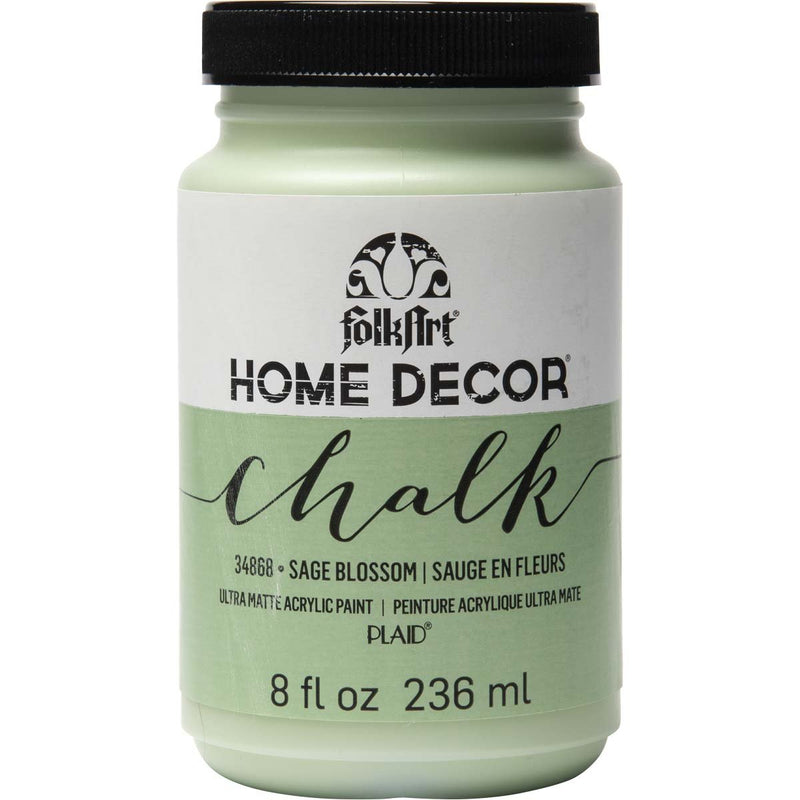FolkArt Home Decor Chalk Paint 8oz Sage Blossom*