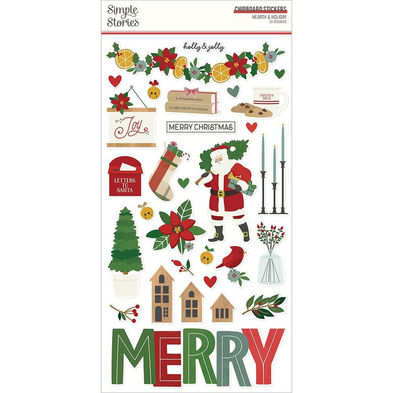 Simple Stories Hearth & Holiday - Chipboard Stickers 6"x 12"*