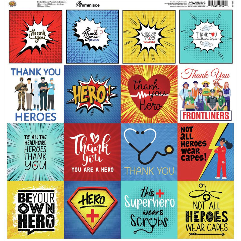 Reminisce Custom Cardstock Stickers 12"X12" - Hero*