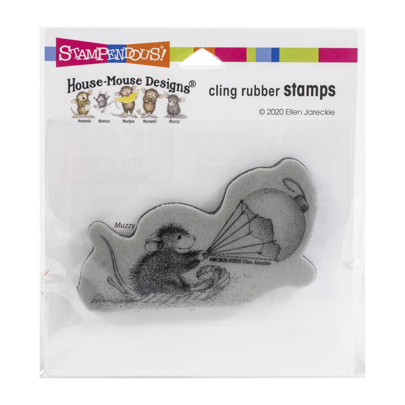 Stampendous House Mouse Cling Stamp - Ornament Sled*