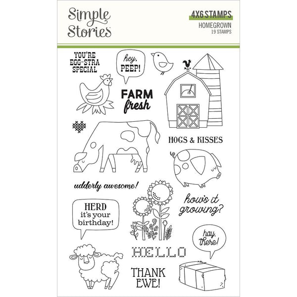 Simple Stories Homegrown Photopolymer Clear Stamps*