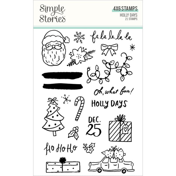 Simple Stories Holly Days Photopolymer Clear Stamps*