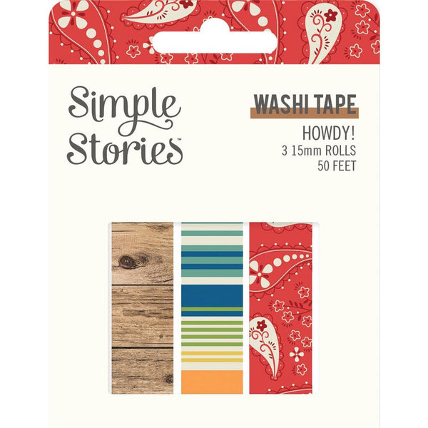 Simple Stories Howdy! Washi Tape 3 pack
