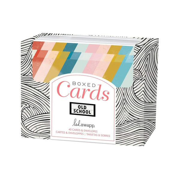 Heidi Swapp A2 Cards W/Envelopes (4.375"X5.75") 40/Box - Old School