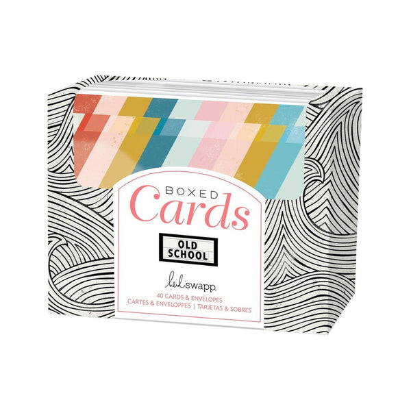 Heidi Swapp A2 Cards W/Envelopes (4.375"X5.75") 40/Box - Old School