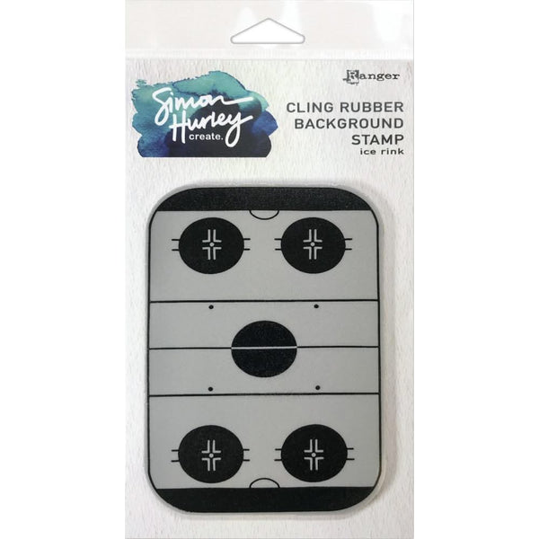 Simon Hurley Create Cling Stamps 6"x 6" - Ice Rink*