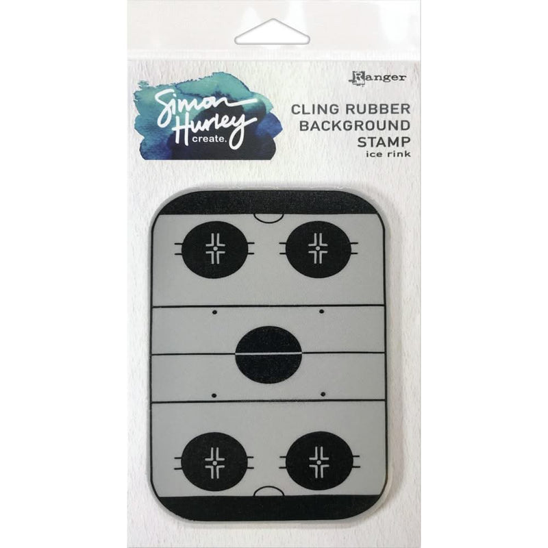Simon Hurley Create Cling Stamps 6"x 6" - Ice Rink*