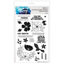 Simon Hurley create. Clear Stamps 6"x 9"- Friendship Florals*