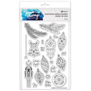 Simon Hurley create. Clear Stamps 6"x 9"- Folk Art Ornaments*