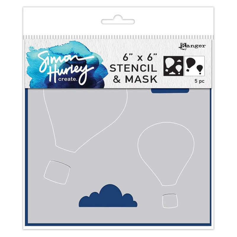 Simon Hurley create. Stencil & Mask 6"x 6" - Going Places*