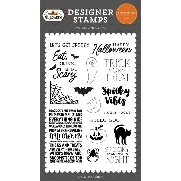 Carta Bella Stamps Let's Get Spooky , Halloween*