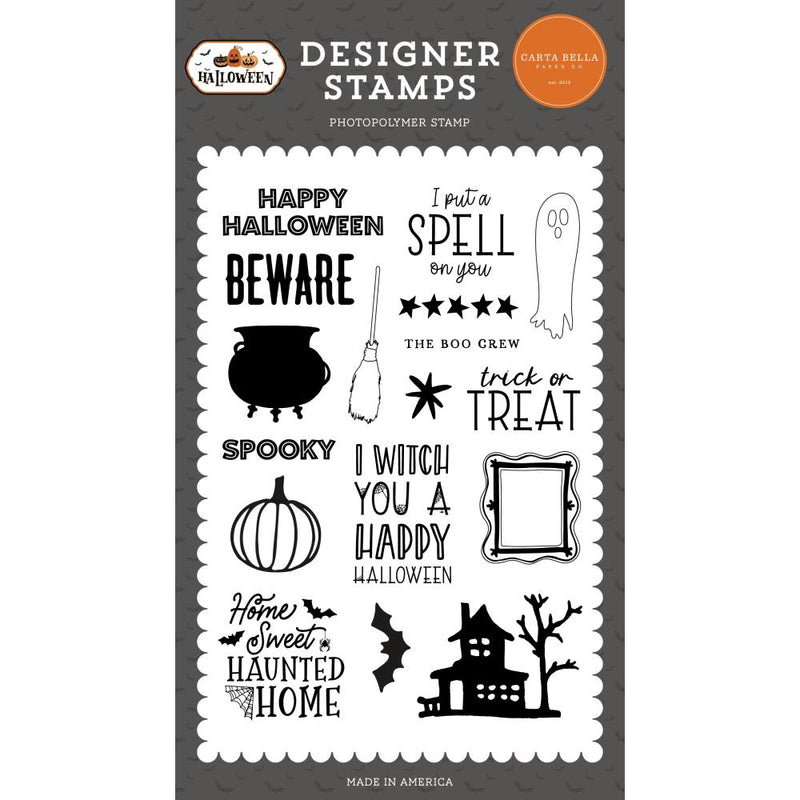 Carta Bella Stamps Haunted Home, Halloween*