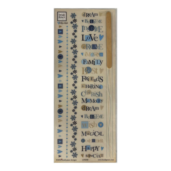 Heidi Grace Designs Rub Ons - Snowflake Park