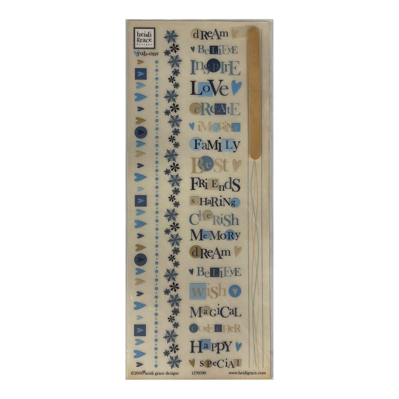Heidi Grace Designs Rub Ons - Snowflake Park