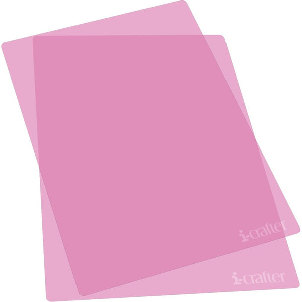 i-crafter Translucent Cutting Decks 2 pack - Pink 6"x 9"*