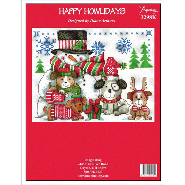 Imaginating Counted Cross Stitch Kit 8"X6" Happy Howlidays (14 Count)*