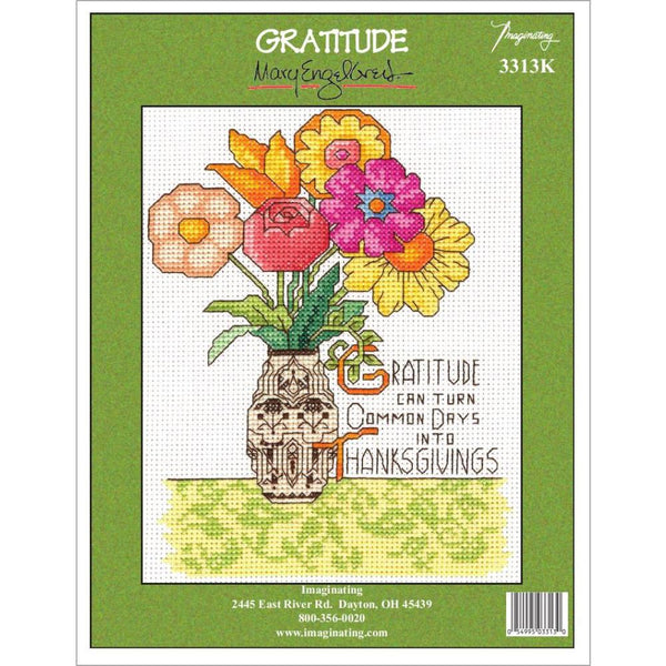 Imaginating Counted Cross Stitch Kit 5"X7" - Gratitude (14 Count)