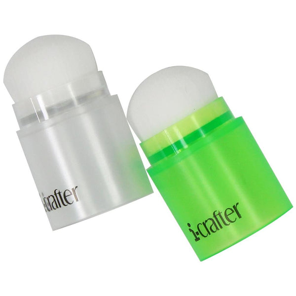 i-crafter i-Brush Blender Brushes 2 pack  - Green/Clear*