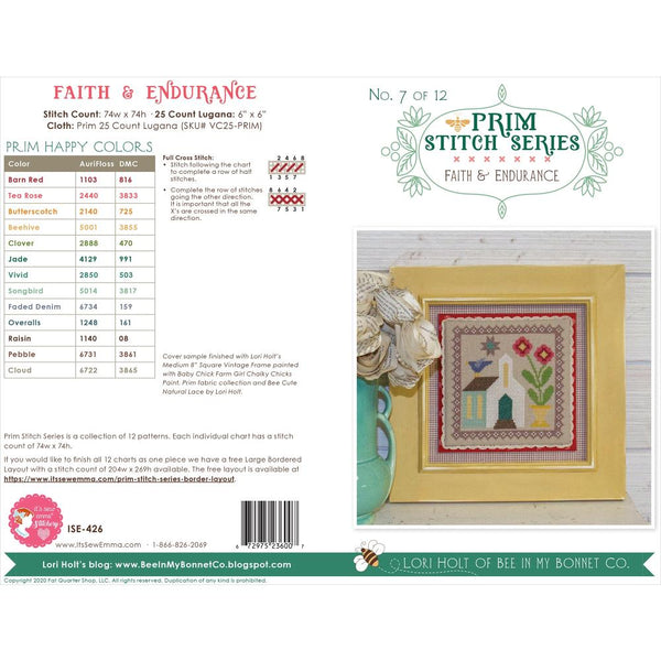 It's Sew Emma Cross Stitch Pattern - Prim Series, Pattern 7*