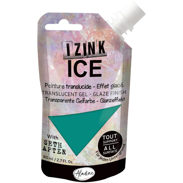 IZINK Aladine Ice Paint 80ml - Glacier Green