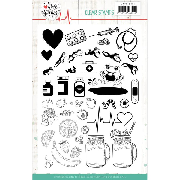 Find It Trading Jeanine's Art Clear Stamps - Well Wishes*