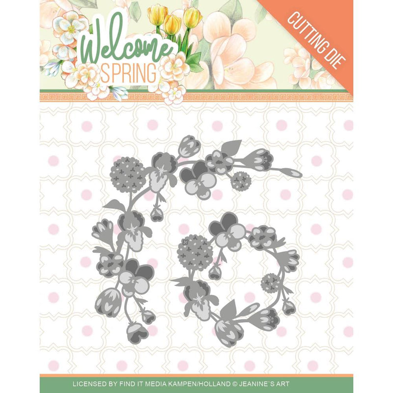 Find It Trading Jeanine's Art Die - Spring Garland, Welcome Spring