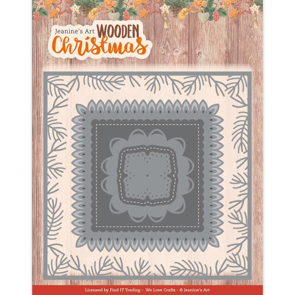 Find It Trading Jeanine's Art Die Wooden Frame, Wooden Christmas*