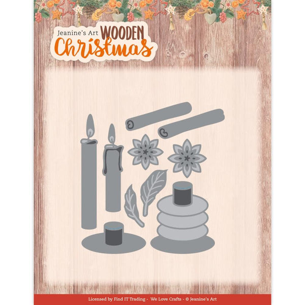 Find It Trading Jeanine's Art Die Wooden Candles, Wooden Christmas*
