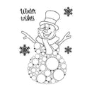 Woodware Clear Stamp Set 4" x 6" - Big Bubble - Snowman*