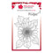Woodware Clear Stamp Set 4"x 6" - Sunflower Rays
