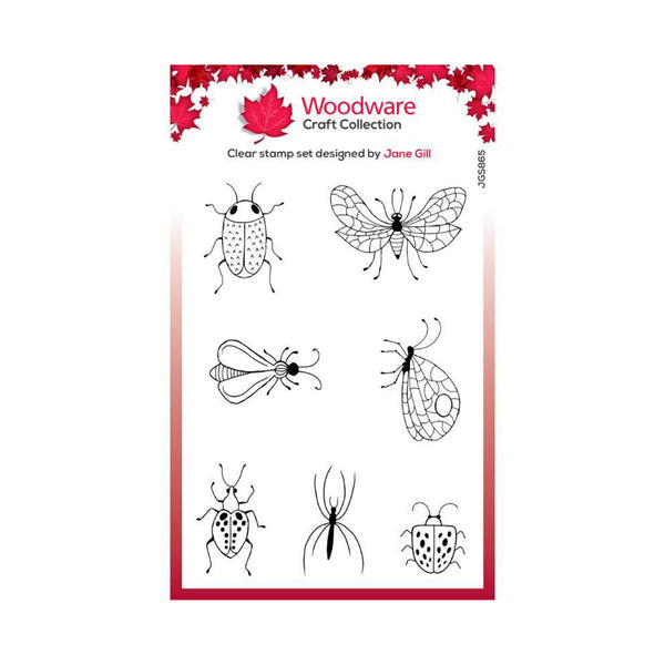 Woodware Clear Stamp 4"x 6" - Petal Doodles - Bug Doodles*