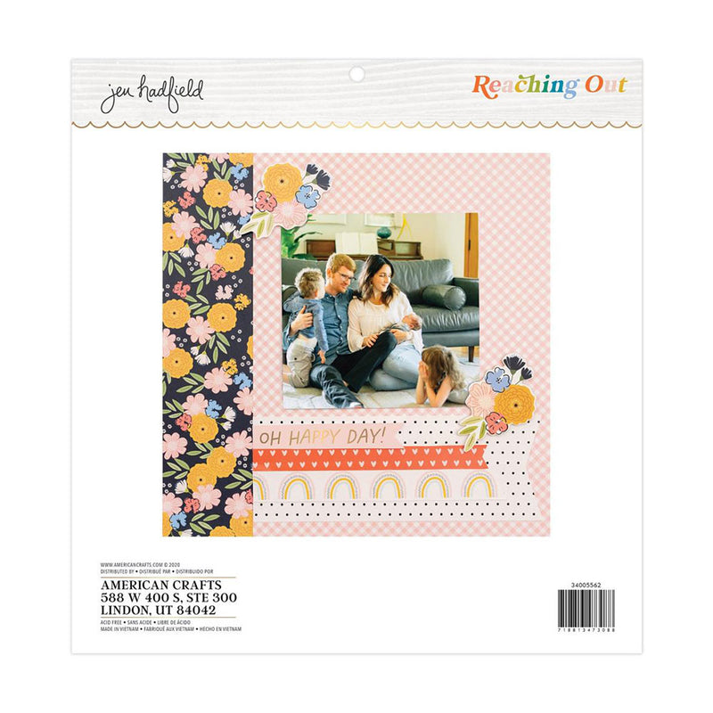 American Crafts Single-Sided Paper Pad 12"X12" 48/Pkg - Jen Hadfield Reaching Out