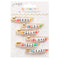 Jen Hadfield Reaching Out Metal Safety Pins - W/Phrase Beads