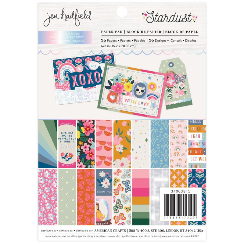 Jen Hadfield Stardust Single-Sided Paper Pad 6"X8" 36 pack*