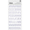 Jen Hadfield Stardust Thickers Stickers 146 pack - Alpha with Silver Foil Accents*