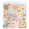 Jen Hadfield Flower Child Foam Sticker Sheet 12"X12" 63 pack  with Silver Holographic Foil