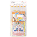 Jen Hadfield Flower Child Ephemera Cardstock Die-Cuts Journal W/Silver Holographic Foil