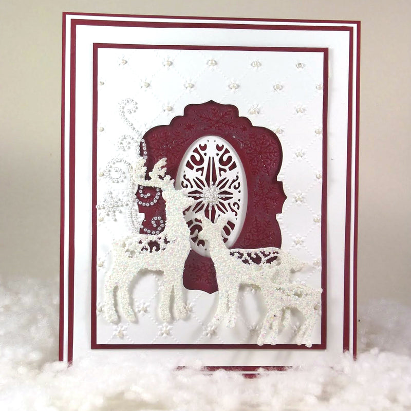 Crafts Too - John Next Door Christmas Collection Die Set - Snowflake Lattice*